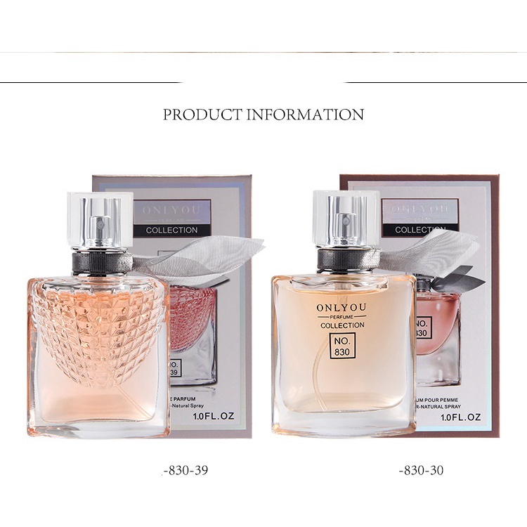 830 A7 Nước Hoa Nữ Vẩy Rồng Đính Nơ Only You Siêu Thơm Chai 30ml Dạng Xịt Tiện Lợi