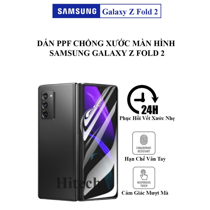 Dán màn hình chính Trong suốt Samsung Galaxy Z Fold 2 Cao Cấp Bảo Vệ Màn Hình Chống Mồ Hôi Và Dấu Vân Tay