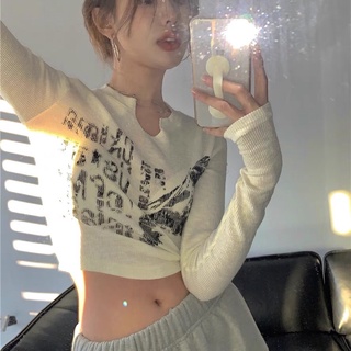 Áo thun gân croptop