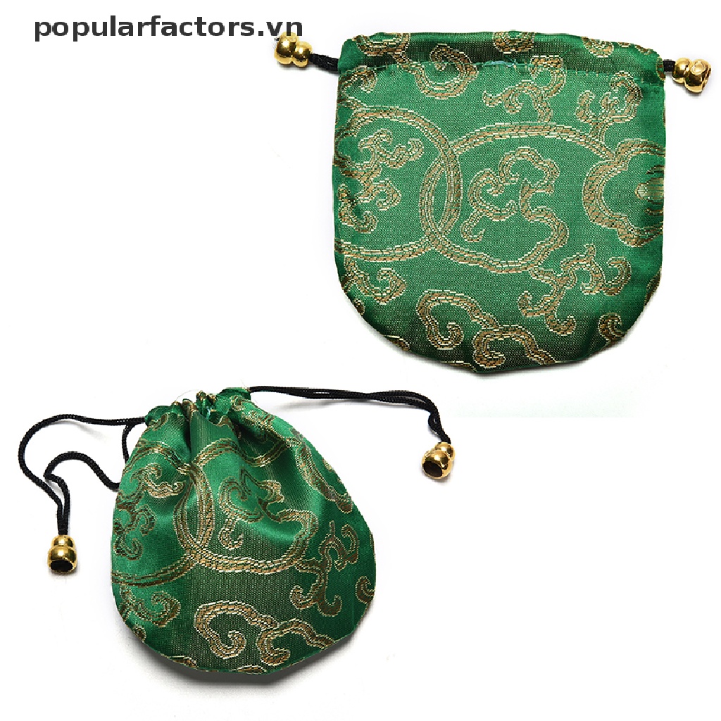 1 Túi Satin Thêu Hình Đám Mây Truyền Thống Trung Hoa