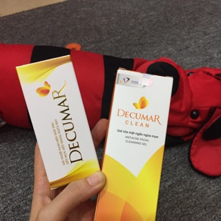 Com bo decumar gel rửa mặt + gel mụn