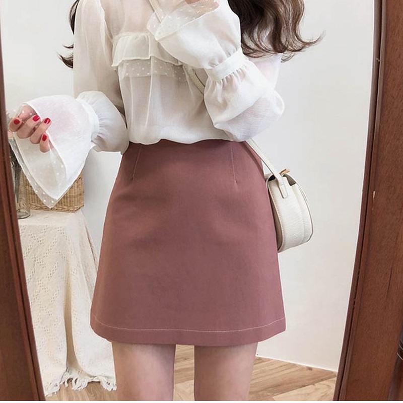 Chân Váy Dáng Chữ A Màu Trơn Phong Cách Công Chúa 2736027360