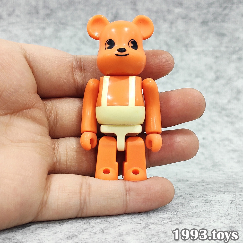 Mô hình gấu bụng phệ Beabrick 100% Series 6 - Cute Orange Bear