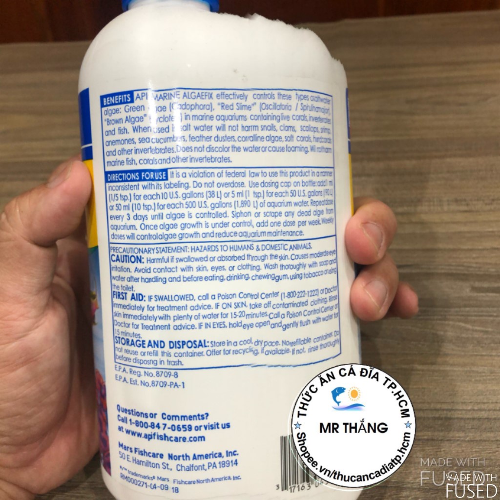 Api Marine Algaefix : Kiểm soát tảo cho bể nước mặn
