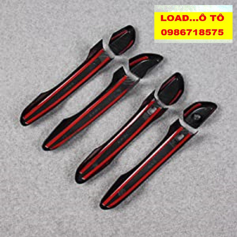 Ốp Tay Nắm, Hõm Cửa Xe Huyndai Tucson 2018-2021 Mẫu Vân Carbon Cao Cấp