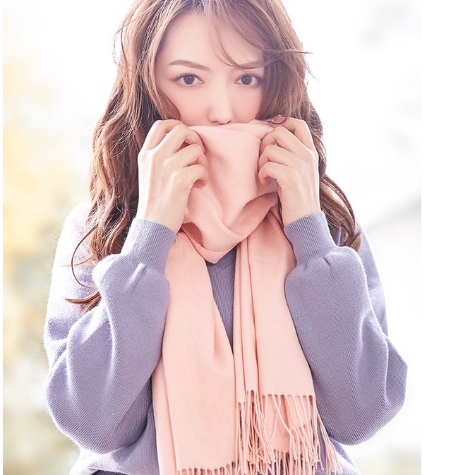 Khăn len choàng giữ ấm cashmere chất dệt mịn thời trang 2021 cao cấp