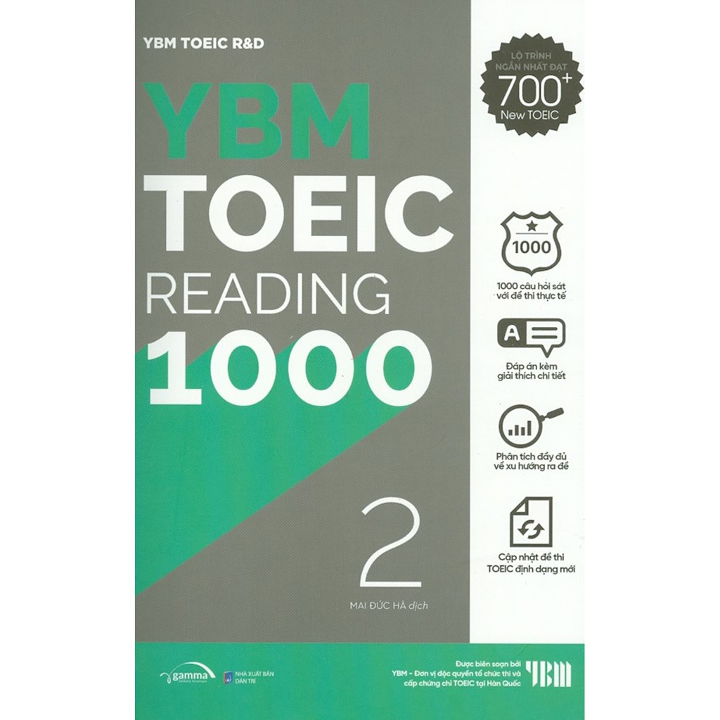 Sách - YBM Actual Toeic Reading 1000 - 2