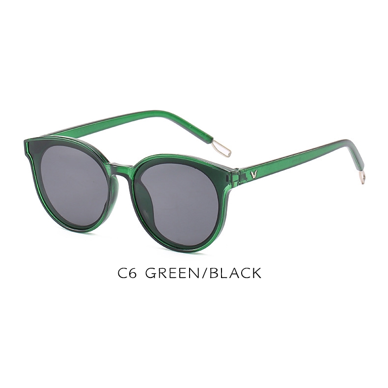 Kính mát gọng mắt mèo tròn phong cách Hàn Quốc thời trang