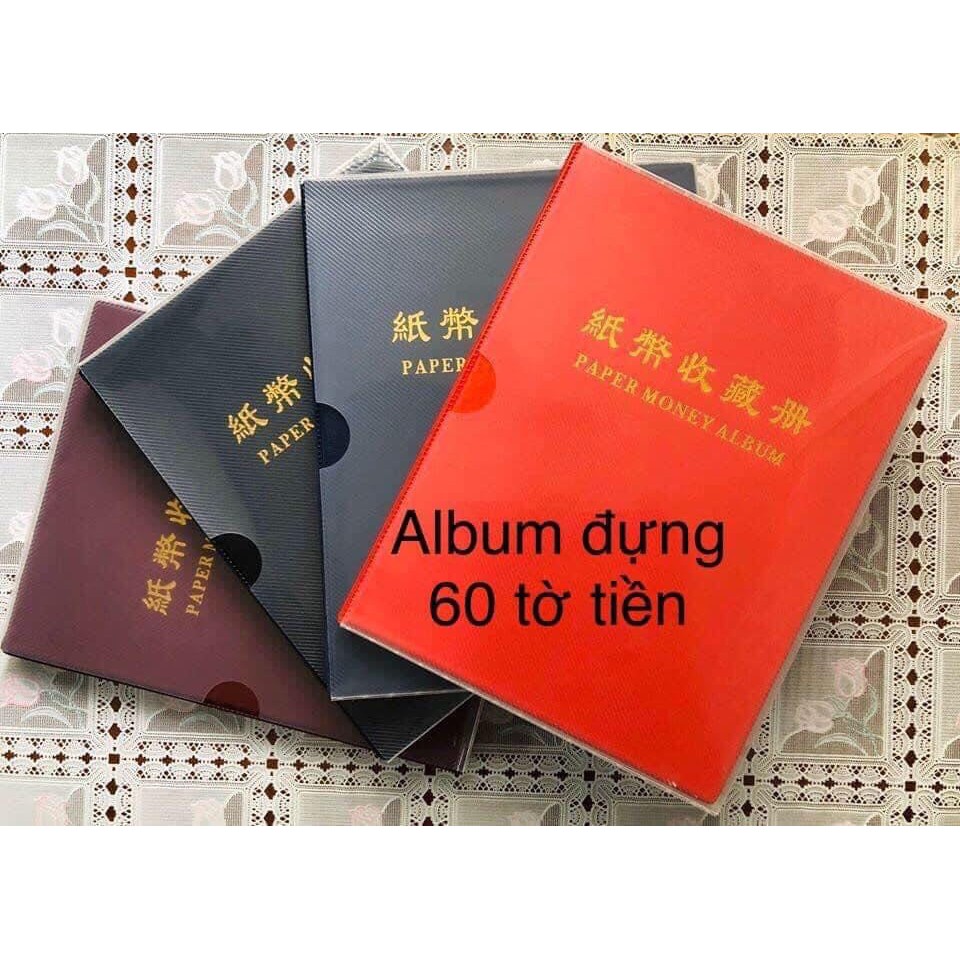 ALBUM ĐỰNG TIỀN GIẤY 20 NGĂN TRONG ĐỰNG 60 TỜ TIỀN CỦA PCCB ĐÀI LOAN