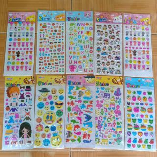 Combo 10 tấm stickers 25*11cm