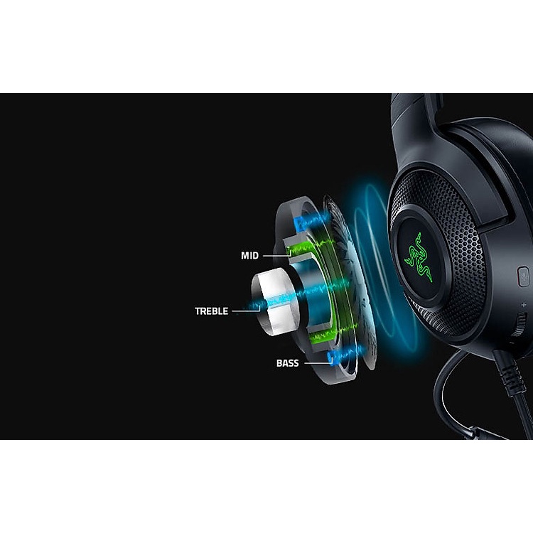 Tai Nghe Chơi Game Có Dây - Razer Kraken X V3 USB - Hàng chính hãng FPT