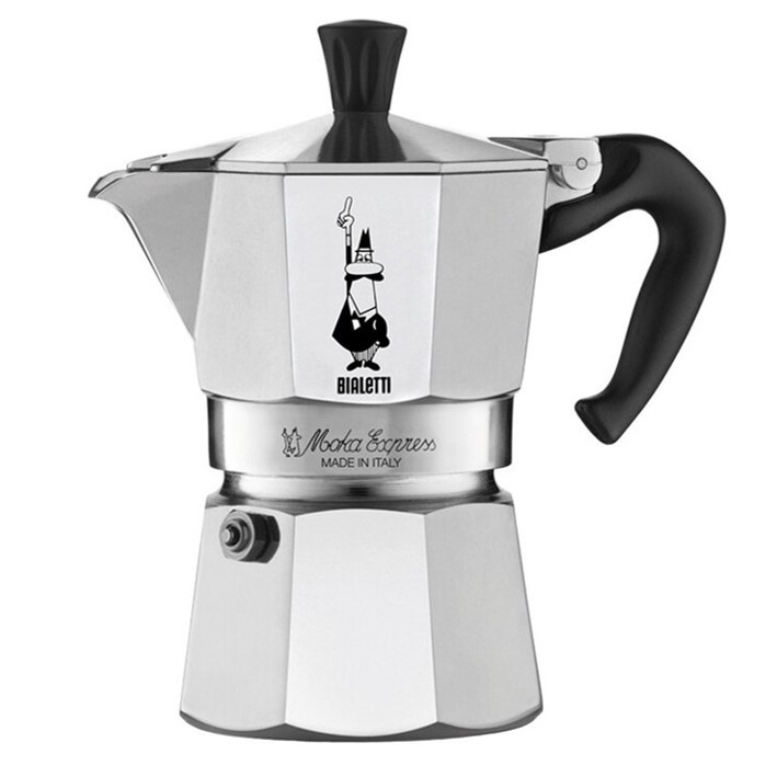 Bình Pha Cà Phê Bialetti Express Moka 1 Cốc / 2 Cốc Nhôm Màu Bạc / Espresso