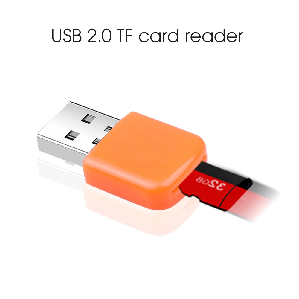 Mini USB 2.0 Card Reader For Micro SD TF Memory Cards