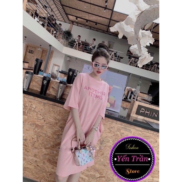 Đầm Suông form rộng có chữ Another . mẫu trend 2021