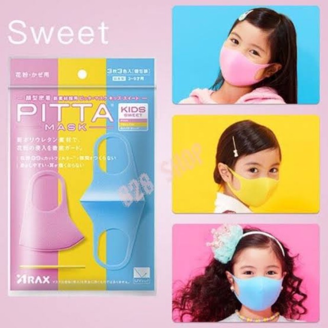 (Hàng Mới Về) Bộ 3 Khẩu Trang Guarantee Pitta Nipon Có Thể Giặt Sạch Tiện Lợi | BigBuy360 - bigbuy360.vn
