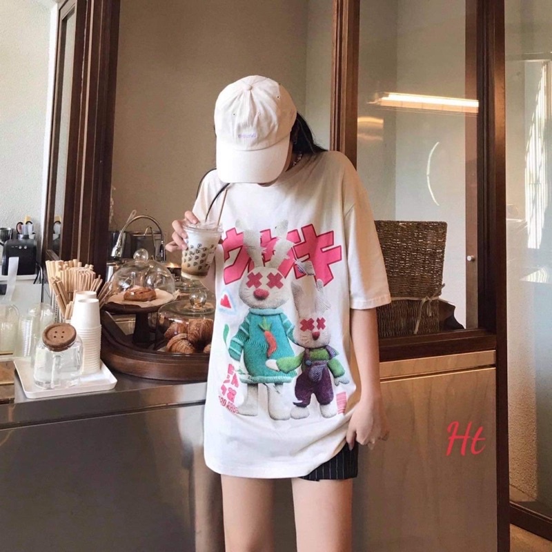 Áo phông thỏ chữ nhật H2