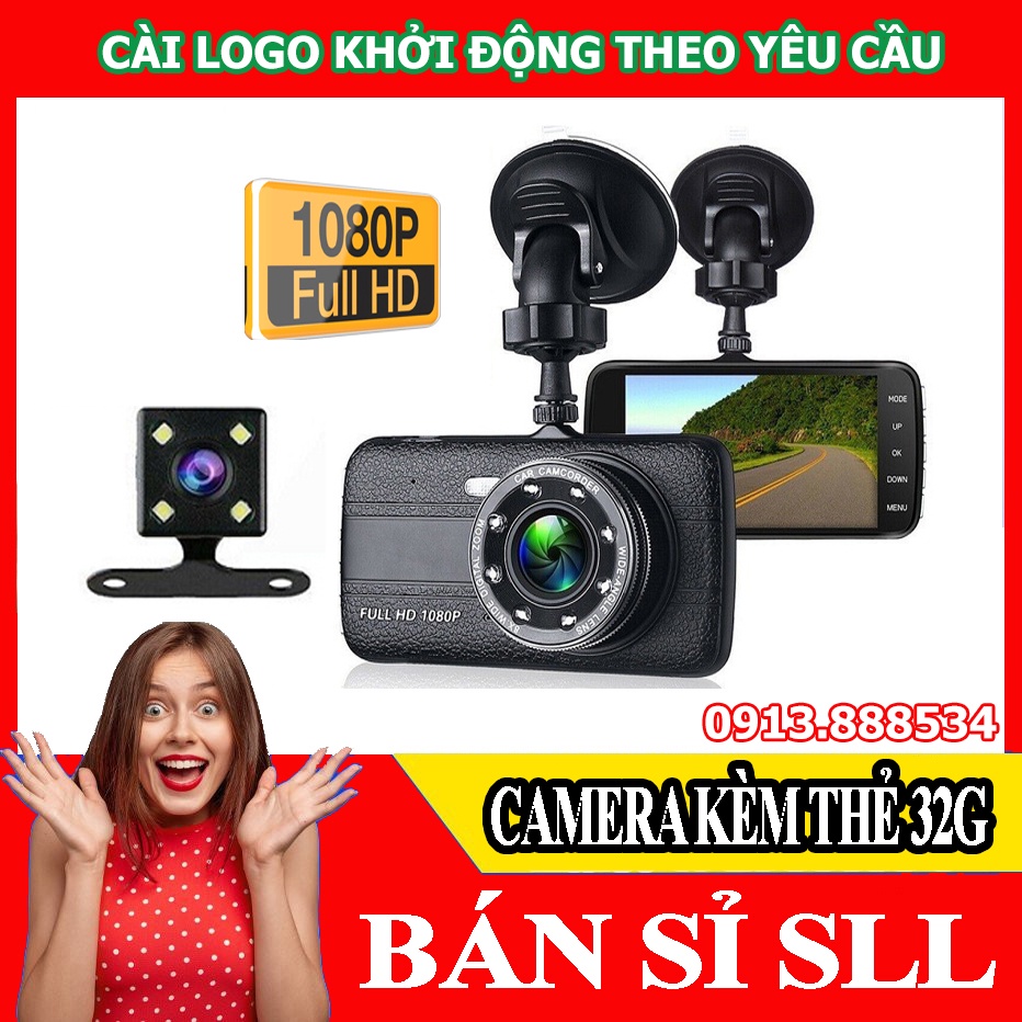 Camera hành trình hãng X004 Tiếng Việt chuẩn, hình sảnh sắc nét 1080P, cam kết hoàn tiền màn hình 3,6 inh