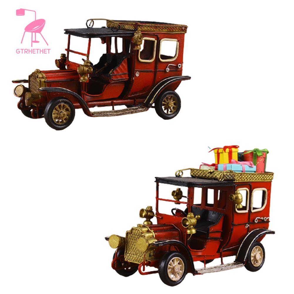 Mô Hình Xe Hơi Cổ Điển Mini Bằng Thiếc Trang Trí Nhà Cửa / Quán Cà Phê / Nhà Hàng