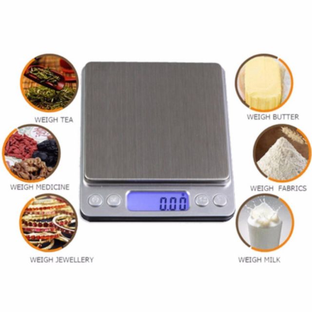 [HÀNG CAO CẤP] CÂN TIỂU LY - CÂN TIỂU LI ĐIỆN TỬ NHÀ BẾP 3KG MINI