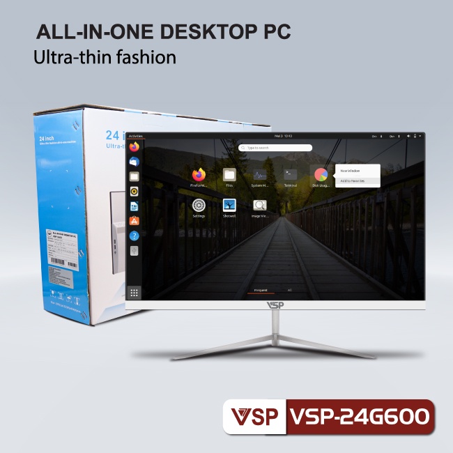 Máy All In One VSP-24G600 24 inch Full HD Siêu mỏng Full viền