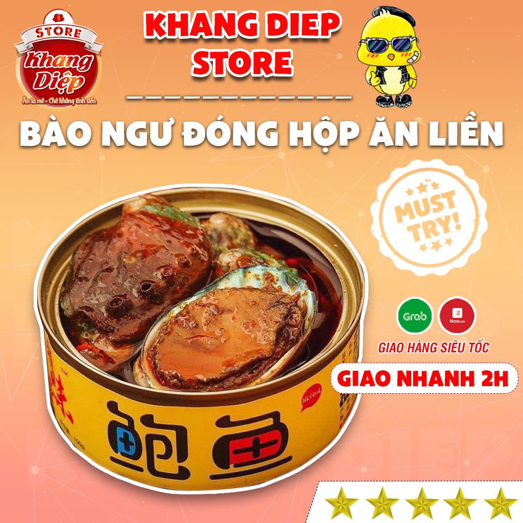 Bào ngư tươi đóng hộp 100g hải sản