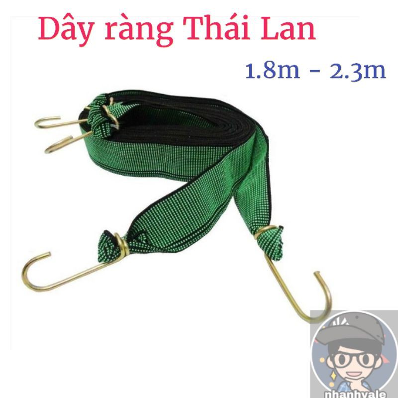 Dây thun xanh ràng cột hàng hoá Thái Lan