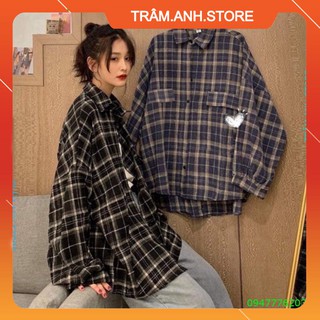 💝Áo Sơ Mi Kẻ Lồng Đèn Nam Nữ Unisex Dáng Rộng👗Somi Nam Nữ Freesize 3 Màu So Hot 👑