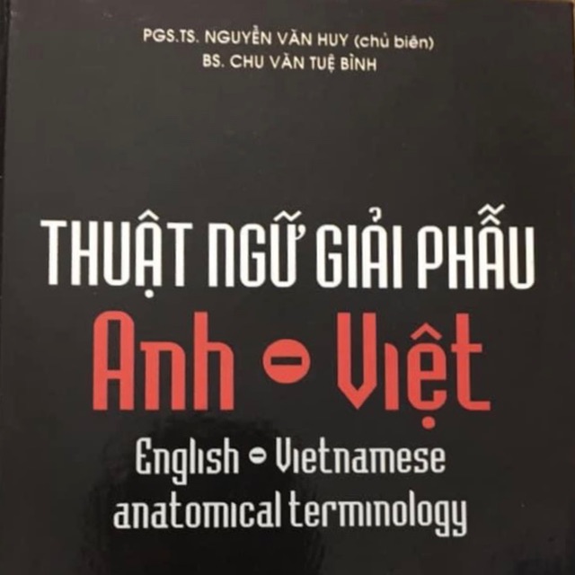 Sách - Thuật ngữ giải phẫu anh - việt