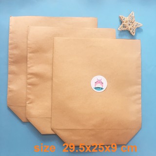 Combo 50 - 100 túi giấy xi măng rẻ  29.5 x 25 x 9 cm