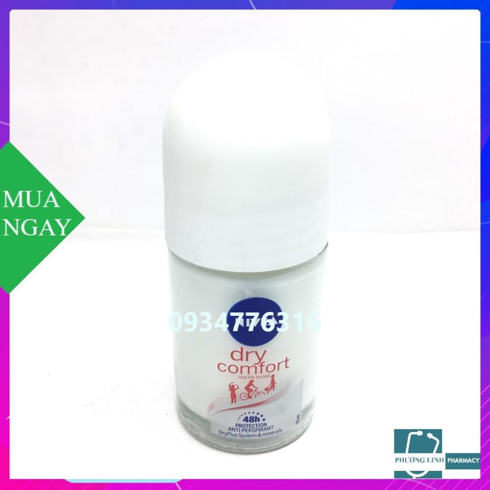 Lăn khử mùi nữ khô thoáng Nivea Dry Comfort 25ml