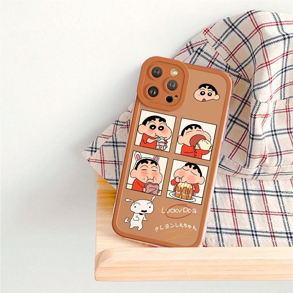 Ốp lưng iphone Cún Shin cạnh vuông 6/6plus/6s/6splus/7/7plus/8/8plus/x/xs/11/12/13/14/pro/max/promax/plus/shin/case