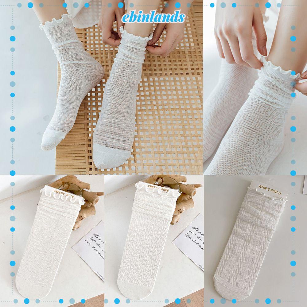 Vớ Lưới Ren Đính Nơ Chất Lượng Cao Hóa Trang Cô Hầu Gái Màu Đen/Trắng