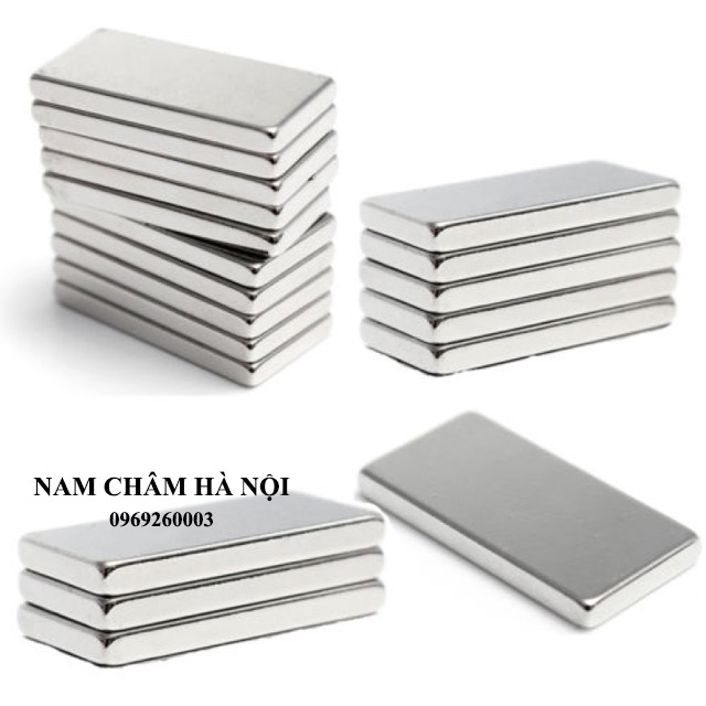 Nam châm đất hiếm siêu mạnh, lực hút vĩnh cửu, kích thước 20x10x2mm