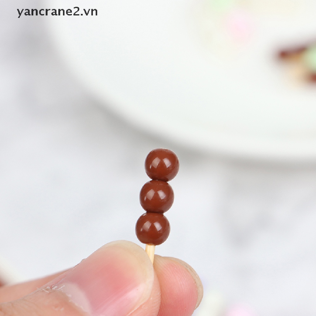 Set 3 Xiên Cơm / Bánh Mini Hình Cá Phong Cách Nhật Bản Dành Cho Nhà Búp Bê