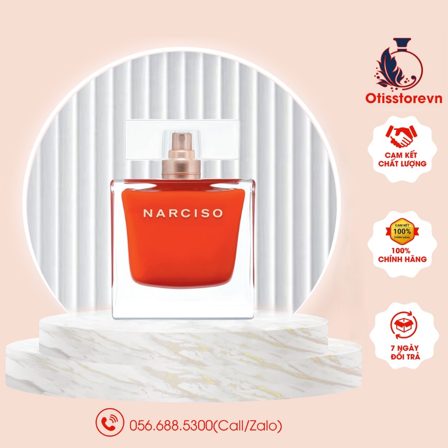 Nước hoa nữ Narciso Rodriguez Narciso Rouge EDT (nar đỏ lùn nắp trong)