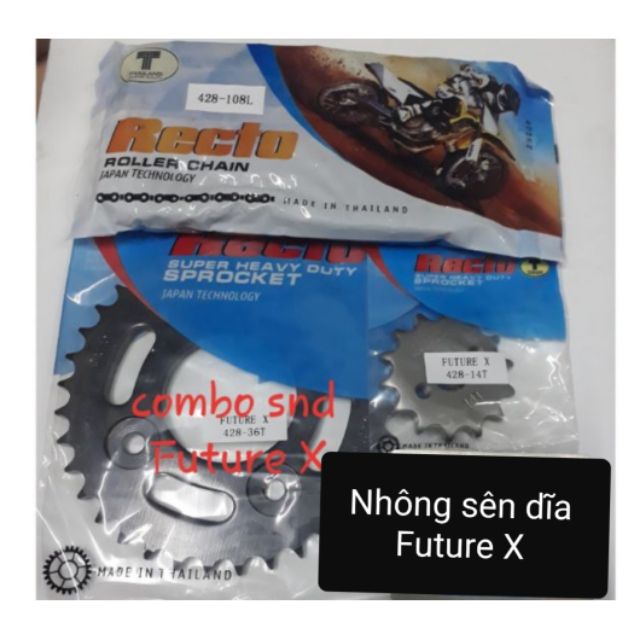 Nhông sên dĩa bộ Future X, Recto