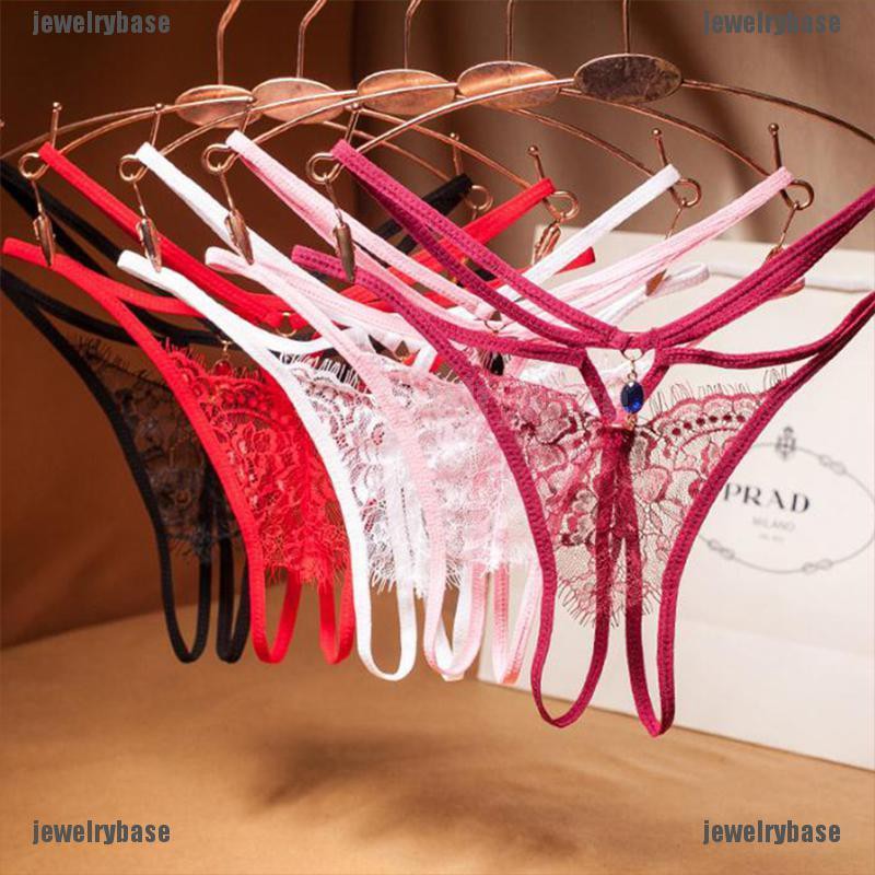 Quần Lót Lọt Khe Đính Đá Quyến Rũ Dành Cho Nữ