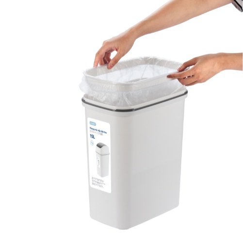 Thùng rác nắp lật 10L (có lõi) , nhựa nguyên sinh, ngăn mùi hôi, kháng khuẩn - Giao màu ngẫu nhiên