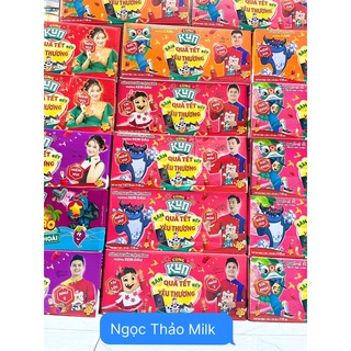 Thùng Sữa Kun hộp 180ml dâu, sô, cam, nho, mãng cầu-HCM