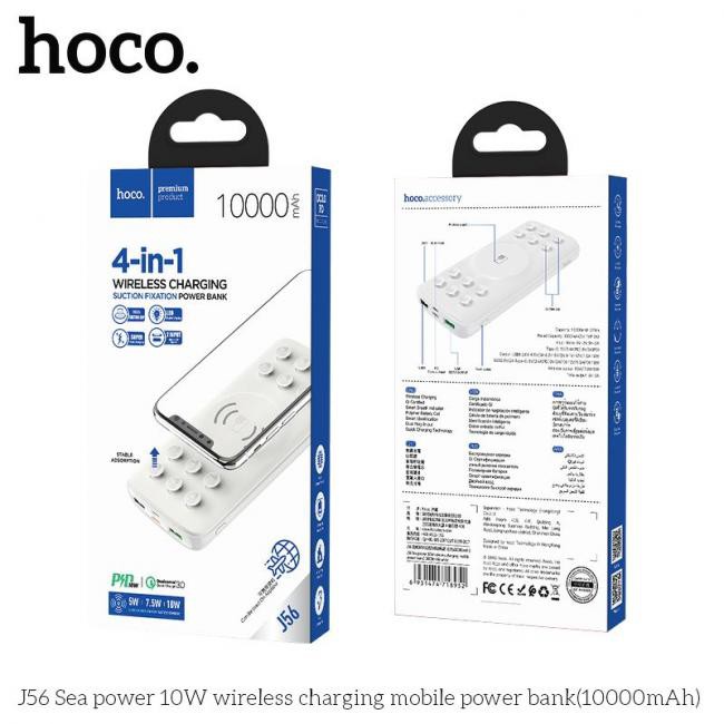 Sạc dự phòng không dây 4in1 hỗ trợ sạc nhanh chính hãng Hoco J56