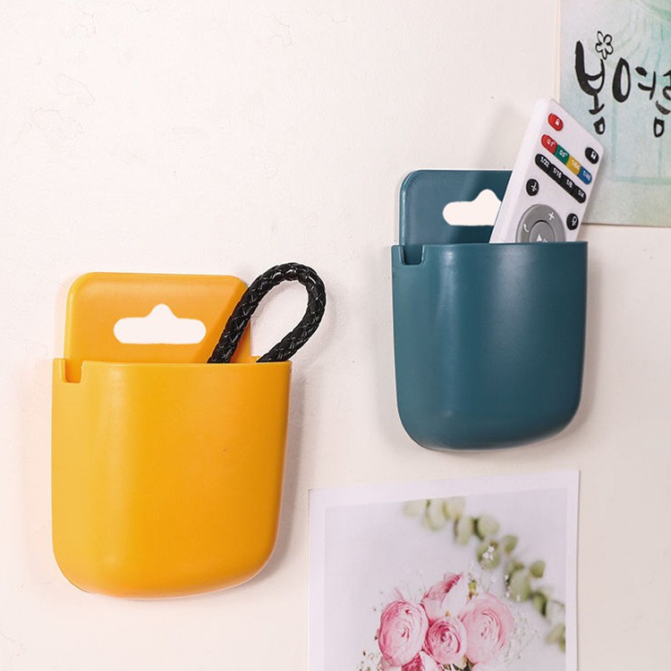 ❤️FREESHIP❤️ Ống Đựng Điều Khiển, Điện Thoại Dán Tường Có Lỗ Sạc - Kệ (Giá) Dán Tường Đựng Đồ, Remote TV