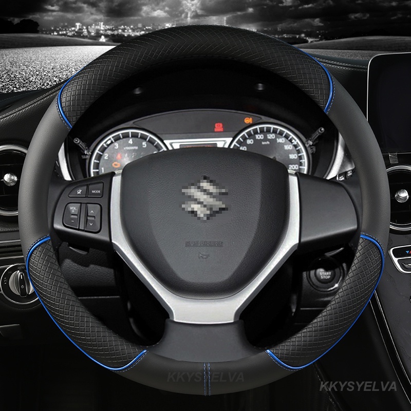 Bọc Vô Lăng Xe Hơi 38cm 15" Cho Suzuki Alivio/Ciaz Baleno Celerio Jimny SX4 S-Cross Grand Vitara Aerio Kizashi Liana
