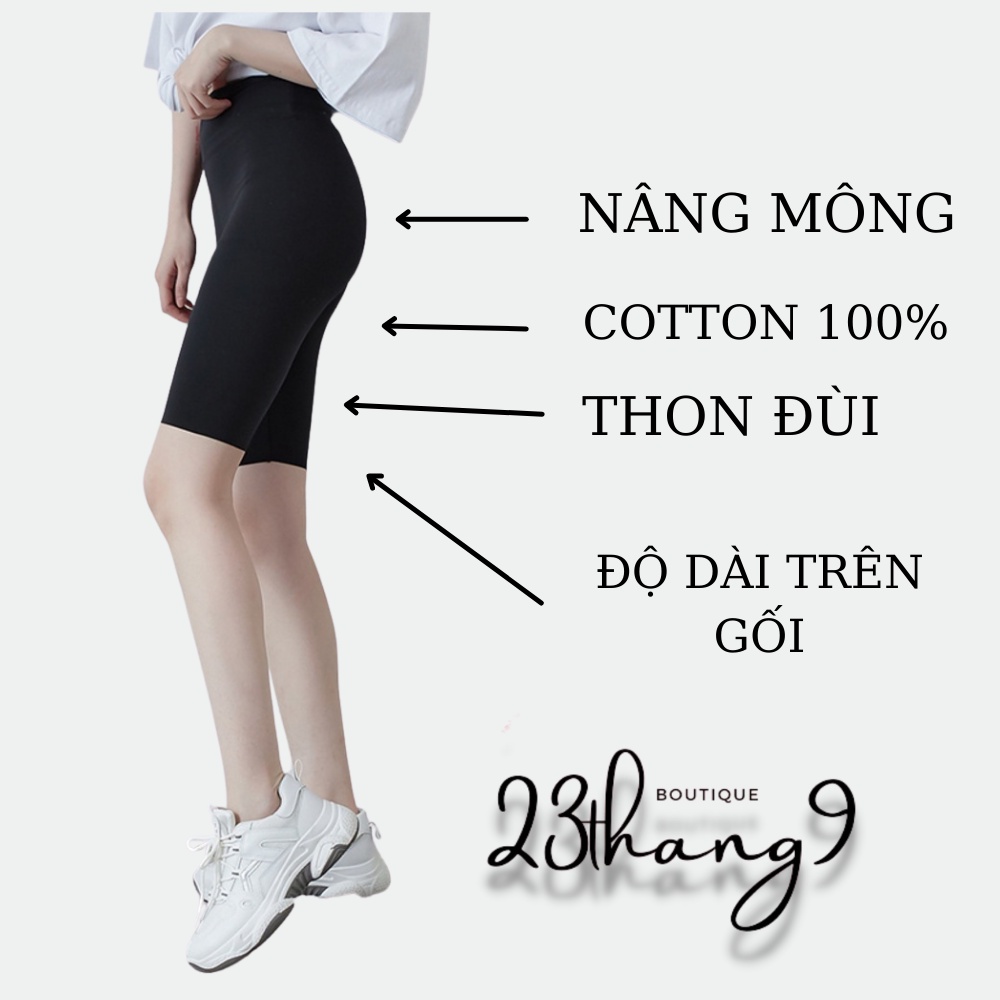 Quần legging nữ quần legging đùi ngố cuộn tím thái cạp cao chun lưng loại 1 siêu mịn siêu co giãn tập gym đi chơi