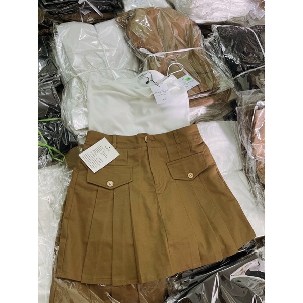 Chân Váy Kaki Túi Hương Quỳnh Bigsize (có quần bảo hộ)
