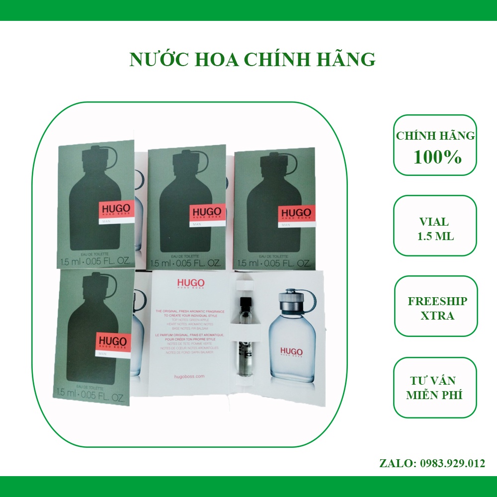 Mẫu thử Vial Nước Hoa Nam Hugo Boss Hugo Man EDT