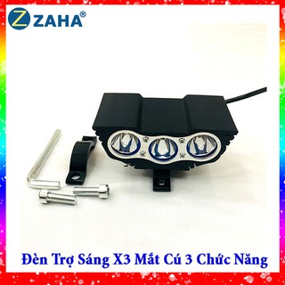 Đèn pha led trợ sáng MẮT CÚ X3 30W 3600Lumen dành cho Ô TÔ, MOTO, XE MÁY