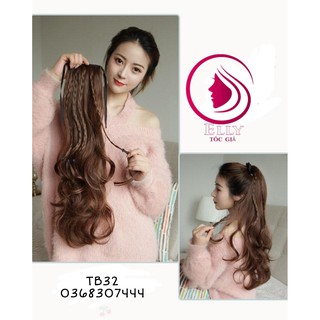 Tóc giả buộc đuôi xoăn nhẹ💗FREESHIP💗 Tóc giả nữ cao cấp đẹp giá rẻ