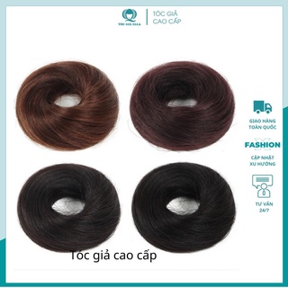 Tóc giả búi cột thẳng làm bằng sợi tơ