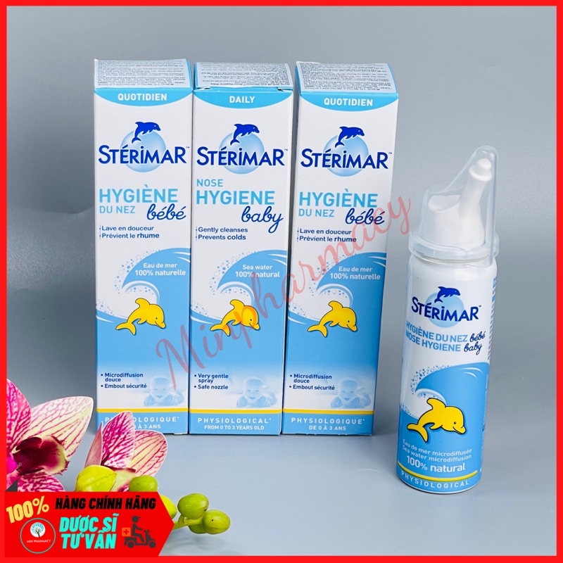 NƯỚC BIỂN XỊT MŨI CHO TRẺ STERIMAR BABY 50ml- Minpharmacy