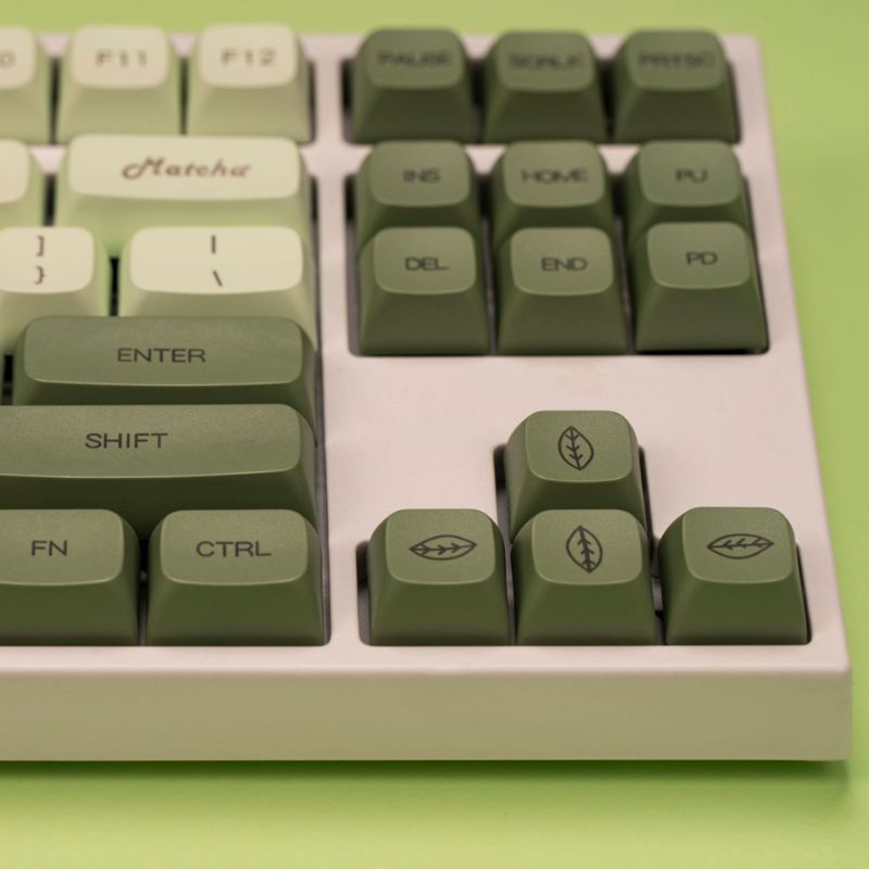 Keycap PBT - XDA / Cherry Matcha 124 nút dành cho phím cơ